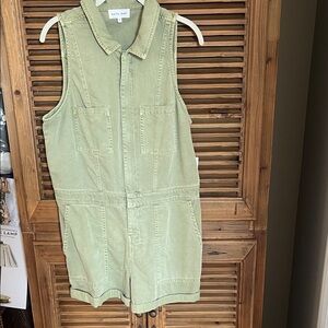 Bella Dahl Olive Utility Romper